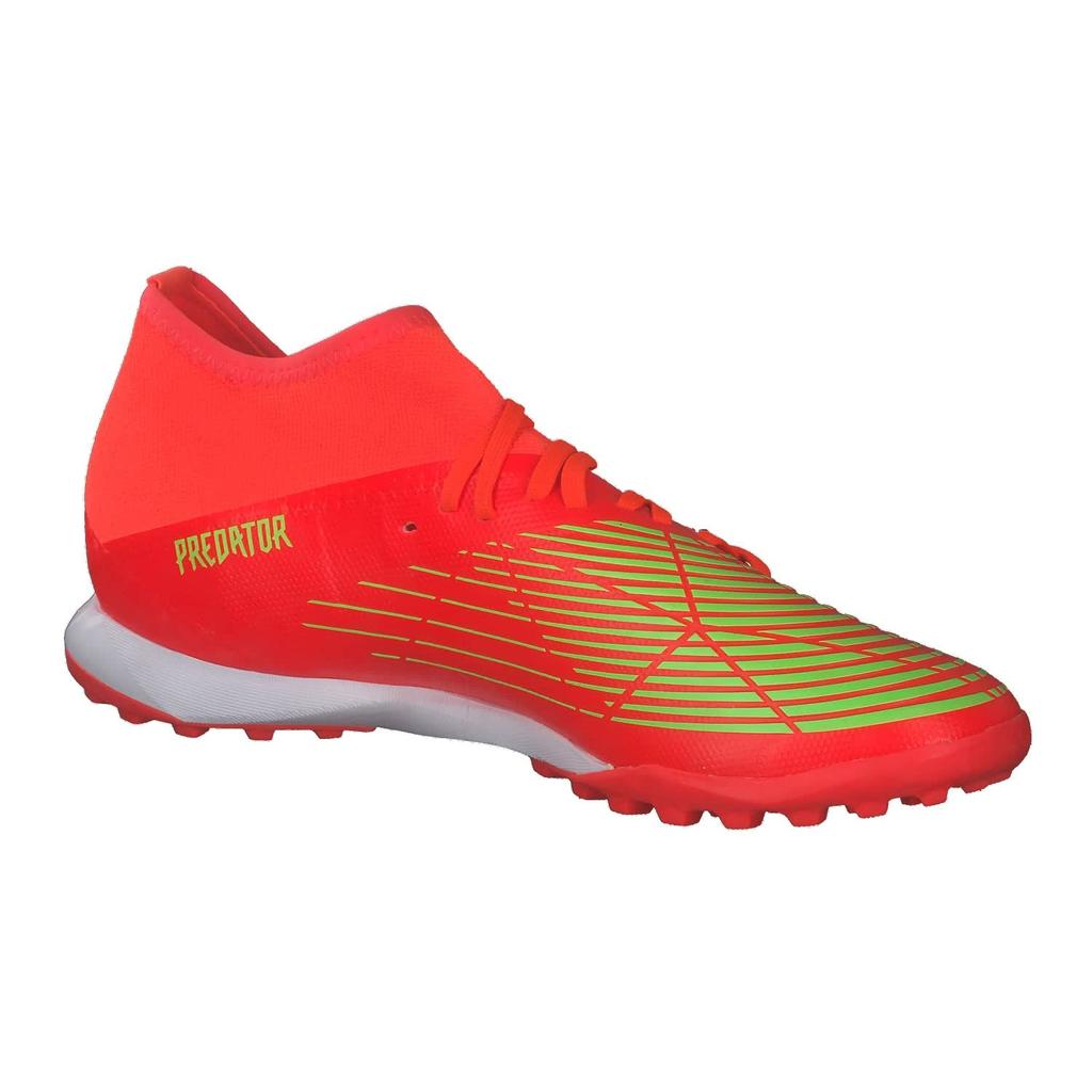 Adidas Predator TF Futsal Shoes for Turf Solar Solar Black Size Cm Edge.3 (LKX06), Red/Team Green/Core (GV8536), 24.5