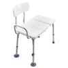 Tub Transfer Bench for Bathtub, 180 Kg Capacity Heavy Duty Shower Chair with Arm, Backrest and Curtain Slot, Height Adjustable Shower Bench Bath Seat