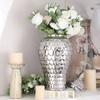 Ceramic General Jar Porcelain Handicrafts Geometric Golden Jar Storage Tank Flower Vase Home Decoration Accessories