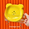 Cartoon Bear Storage Tray Cute Dishes Plate Fruit Snack Plates Desktop Decorative Trays Food Organizer Kitchen Table Supplies