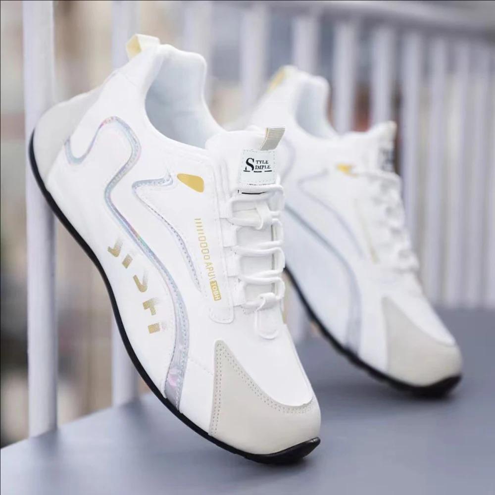 

Men s Shoes with Waterproof and Anti Slip Leather Surface, High-end Travel Shoes, Trendy and Versatile, Autumn Men s Sports and 40 білий