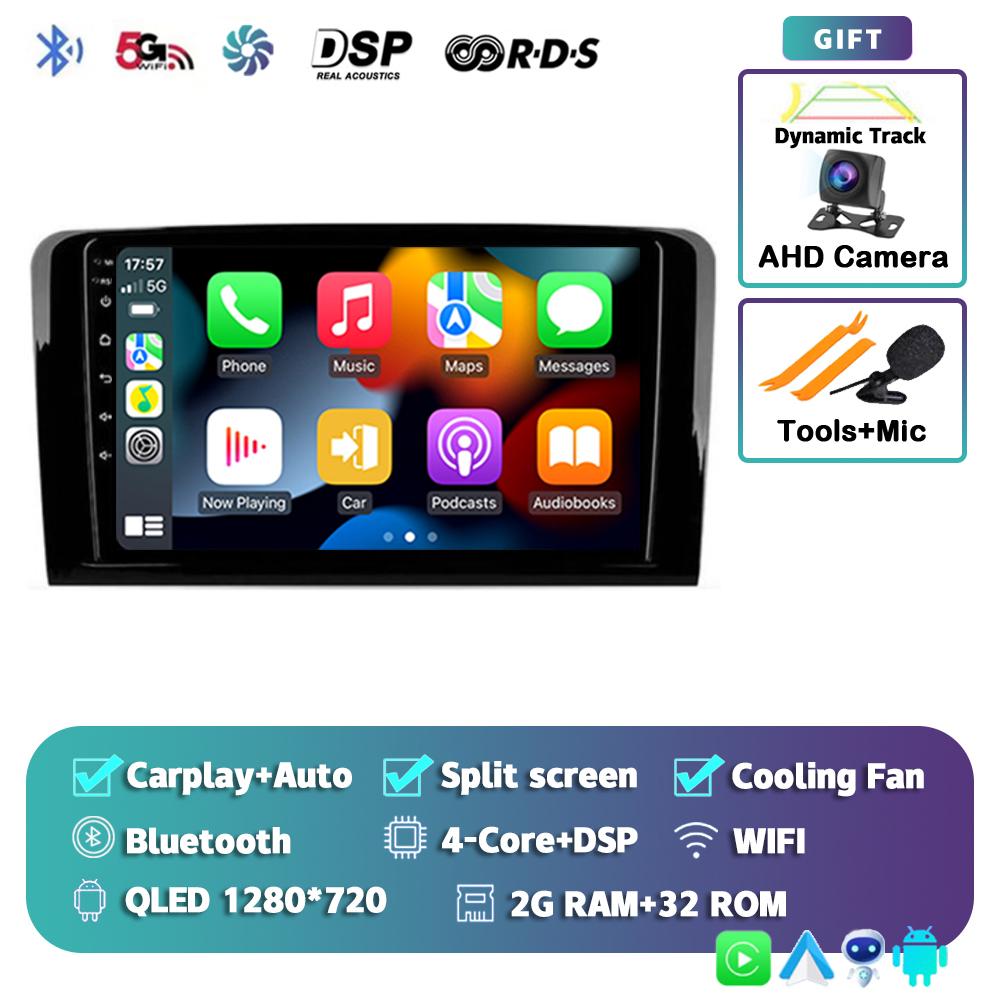 

Android 14 Carplay автомобильное радио для Mercedes Benz ML GL W164 ML350 ML500 GL320 X164 ML280 GL350 GL450 мультимедийный GPS-плеер стерео