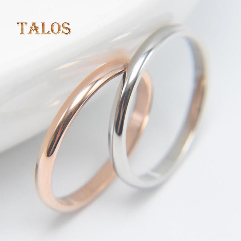 Moda Kobiety Mężczyźni Obrączka ślubna ze stali tytanu Pierścień ogonowy Para Biżuteria na palec ozdoba