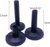Drum Kit Cymbal Holder Sleeves, 12-Piece Plastic Set, Black/Red