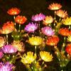 Solar-Gartenleuchten, Solar-Blumenleuchten mit leuchtenden Blumen und Stielen, Solar-LED-Außenleuchte für Gartenwege, Terrassendielen, Hofdekoration