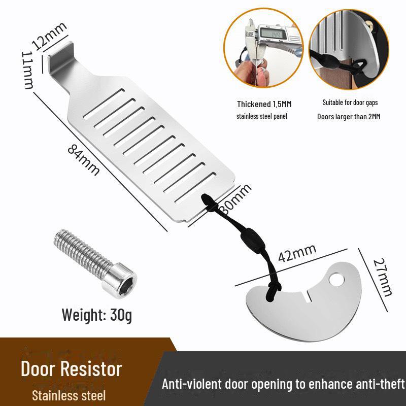 Portable Anti-Theft Door Stopper for Women Living Alone - Essential Security for Travel