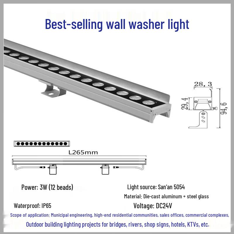 NuFeng Outdoor Waterproof LED Wall Washer Light