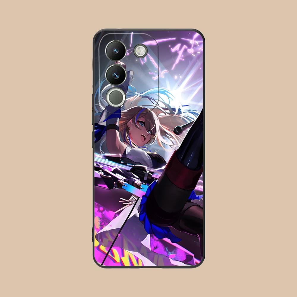 HSR Serval Mattes TPU Handyhülle für VIVO V60 V50 V40 V30 V29 V27 V25 V23 Pro Lite 5G Bunter Druck Cover