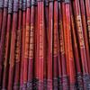 Rosewood Mini Golden Cudgel: Wooden Carved Wushu Stick Ornament
