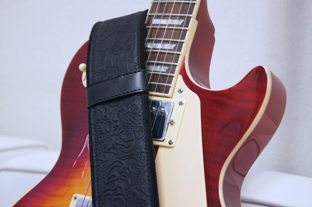 STRAPS Guitar 6cm Black RightOn! Strap, Wide, 95-150cm Long, SANDOKAN,