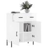 Sideboard Glossy White 69.5 X 34 X 90 Cm Particleboard