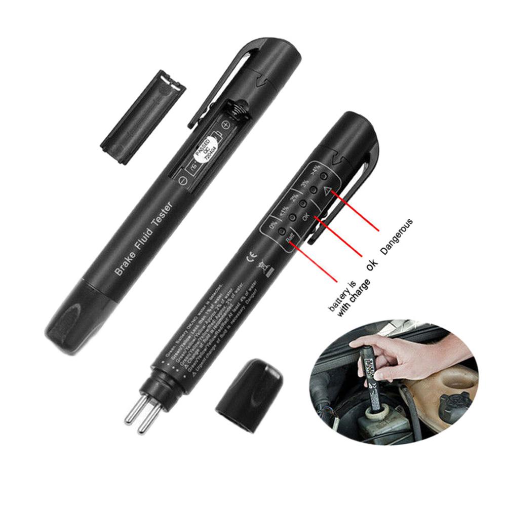 Brake Fluid Tester Battery Operated Brake Fluid Liquid Tester Pen Oil Quality Check Pen Oil Moisture Analyzer for DOT3/DOT4/DOT5