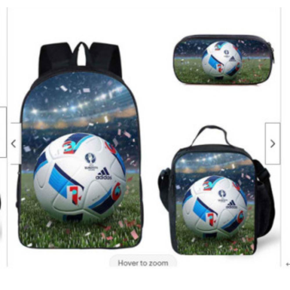 Football Backpack Student School Bag Painted Printing Anti-splashing
