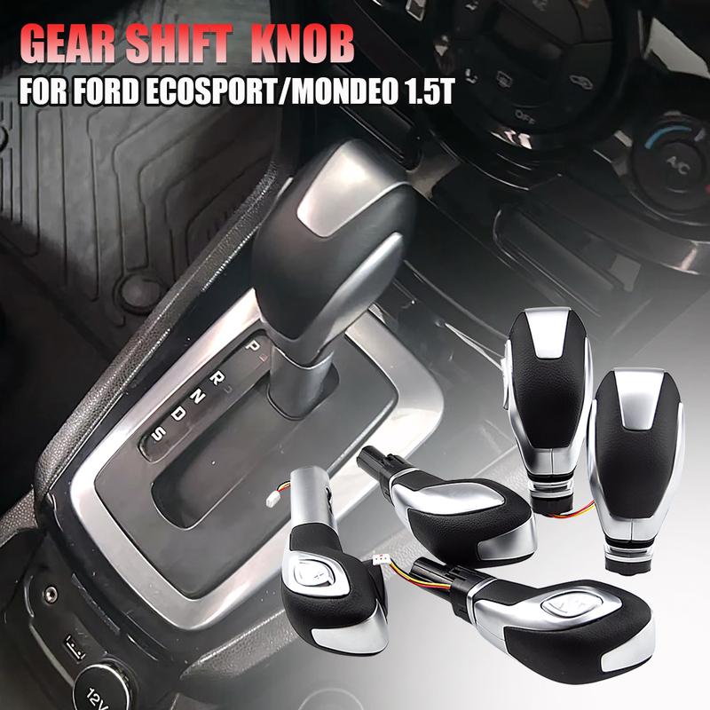 Fit For Ford Focus Kuga Mondeo Ecosport Fiesta 2013-2018 Car Automatic Gear Stick Shift KnobShifter Lever Head Black Silver