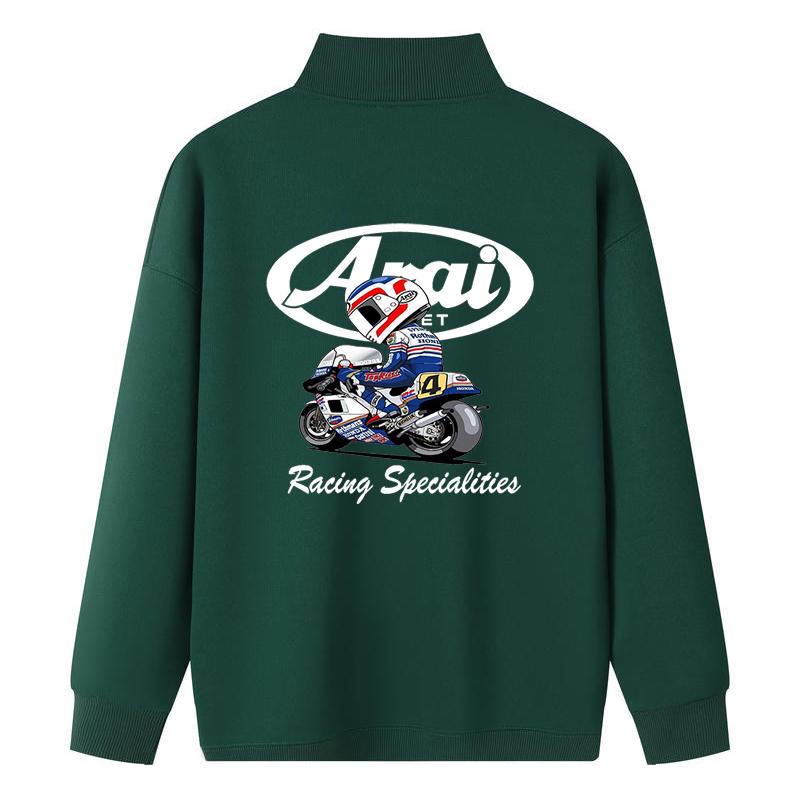 Arai Spring and Autumn Jacket Racing Half Zipper Hoodie