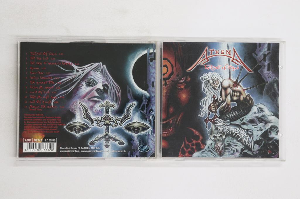 CD ATHENA - Twilight Of Days N03332 NOISE 2000 Germany Metal Used