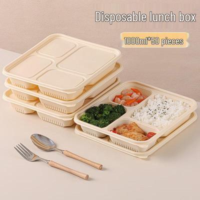 ZISIZ Disposable Degradable Paper Lunch Box
