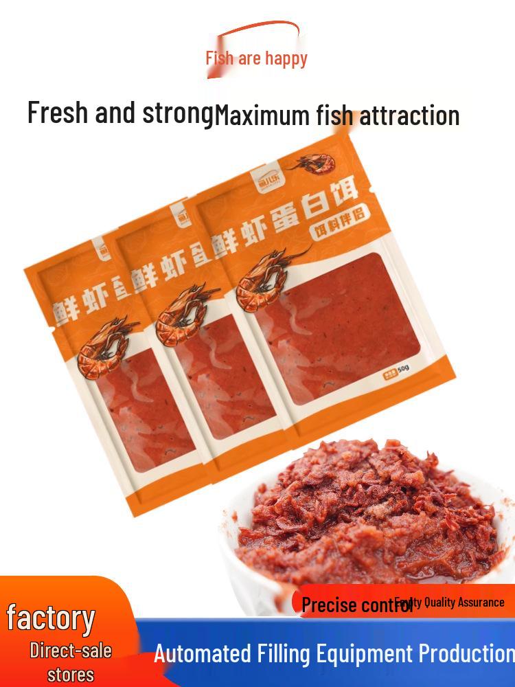 Fisch Spaß Frische Garnelen Köder: Hochprotein-Köder für die Angelei auf Karauschen & Schwarzbarsch