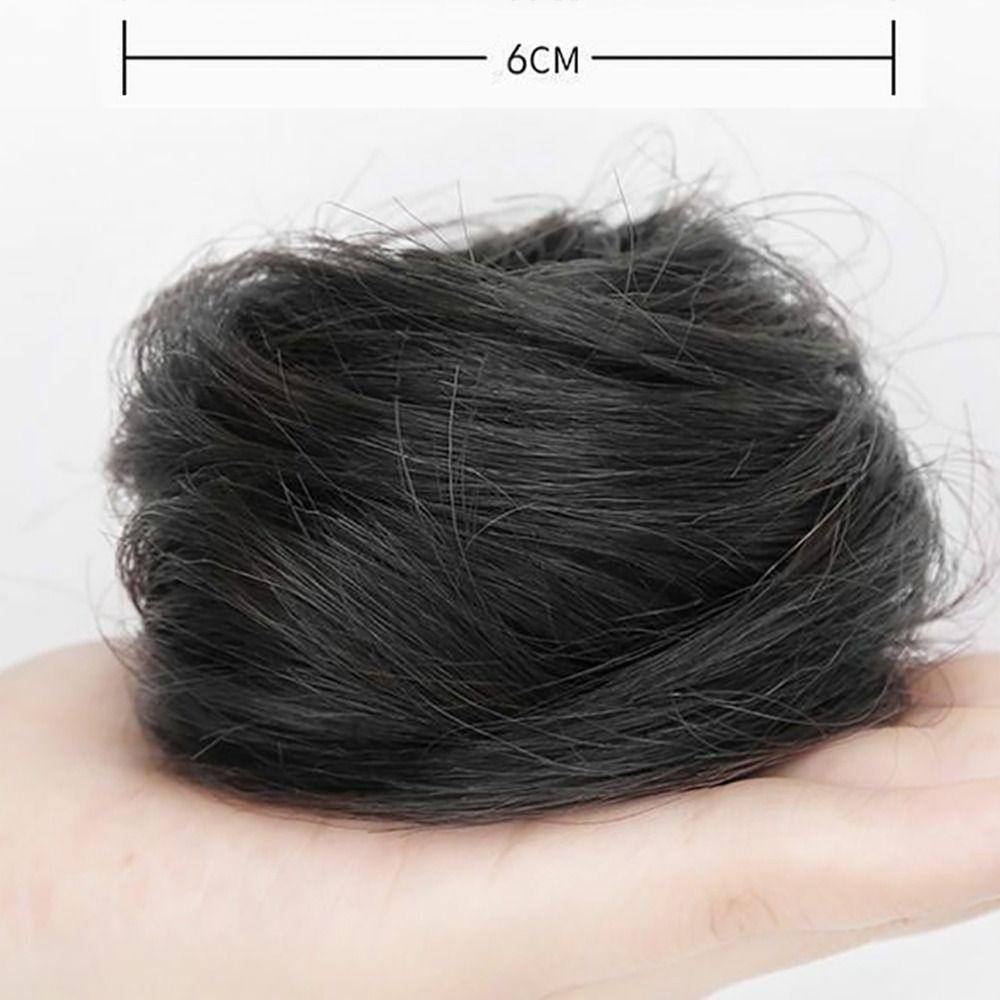 Fluffy Invisible Seamless Bun High Temperature Silk Hair Decoration New Hair Tie  Girls
