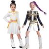 Girls Kids K-Pop Demon Hunters Zoey Rumi Mira Cosplay Costume Set Fancy Dress Idol Movie Cosplay Children Halloween Carniva Suit