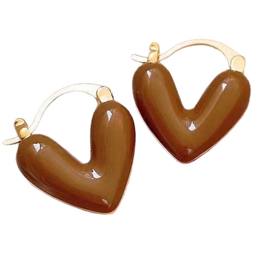 

Enamel Heart Peach Shaped Lightweight Construction