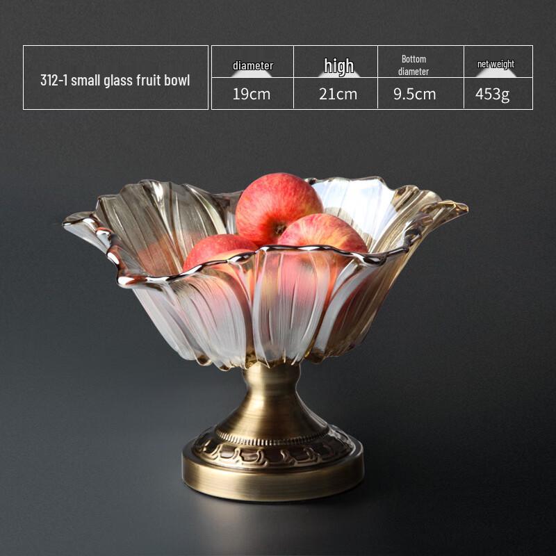 Европейская двухслойная хрустальная фруктовая тарелка Flevance