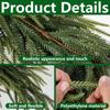 2 Piece with Hanging Hoop Christmas Pine Garland Artificial Pine Branch Decorations  Festival