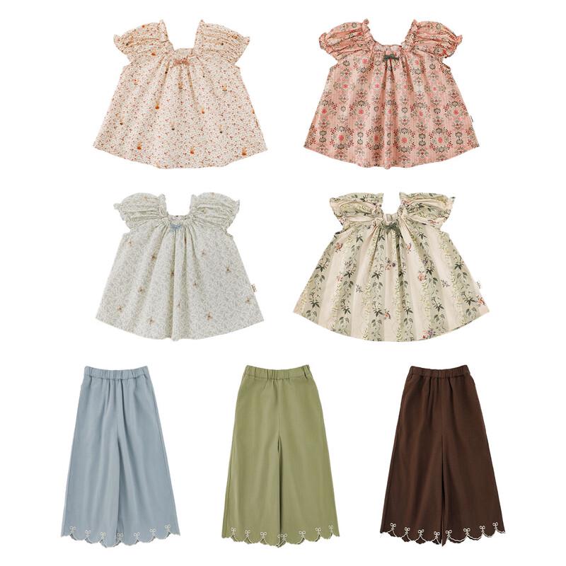 YouYou Girls' Floral Babydoll Top & Set