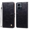Vintage Crazy Horse Texture PU Leather Flip Wallet Phone Case for Vivo Y77 5G Card Holder Kickstand Shockproof Protective Cover
