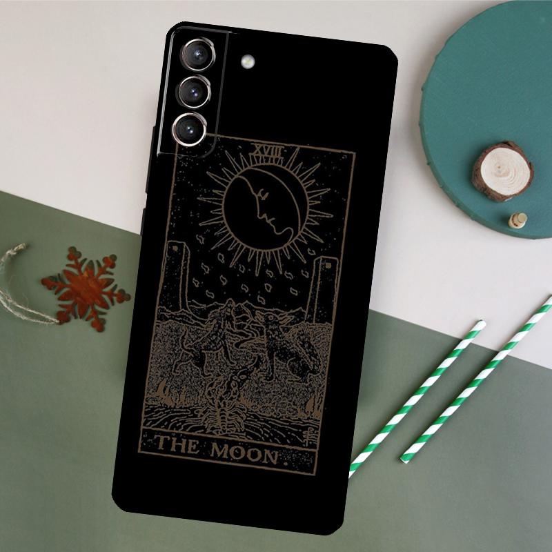 Tarot Moon Phone Case For Samsung Galaxy S25 S26 Ultra S20 S21 S22 S23 S24 Plus S10 S25 FE Back Cover
