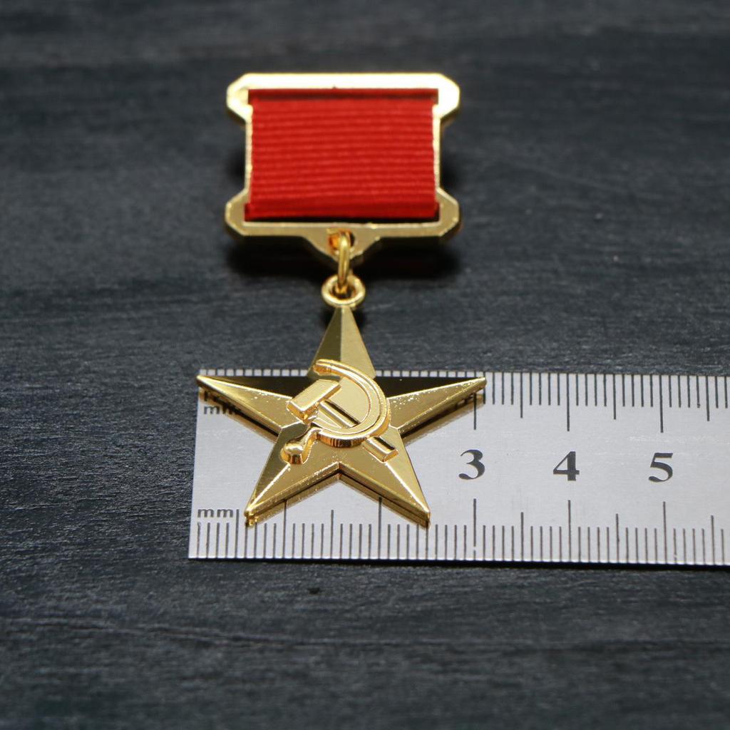 Россия Медаль Героя Труда Трудовая Брошь Пятиконечная Звезда Советский Союз Медаль Героя Труда Трудовой Коллекционный Значок