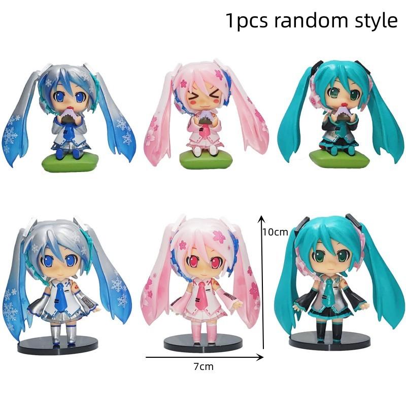 Multiple options Hatsune Miku Anime Action Figures Rin Len Kaito PVC Singer Model Ornament Toys For Kids Birthday Gift
