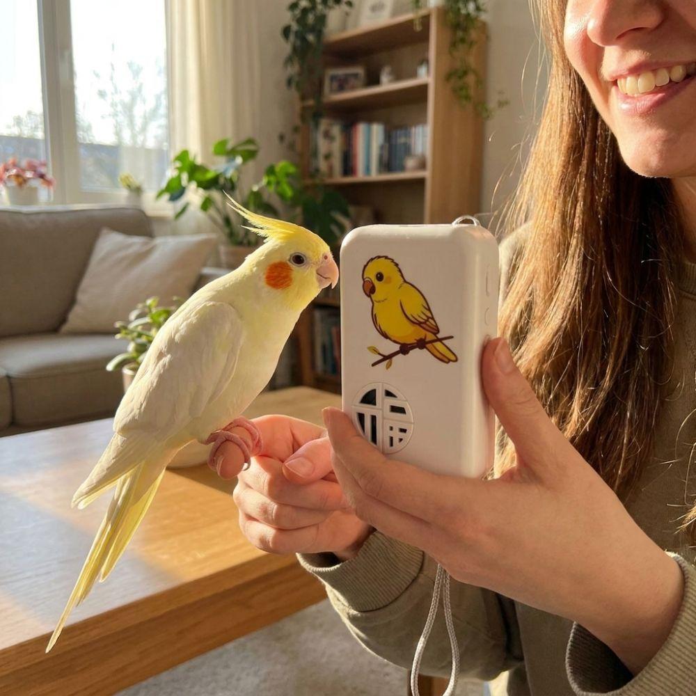 Interactive Bird Talking Trainer Auto Cycle Speech Training Machine Education Purpose