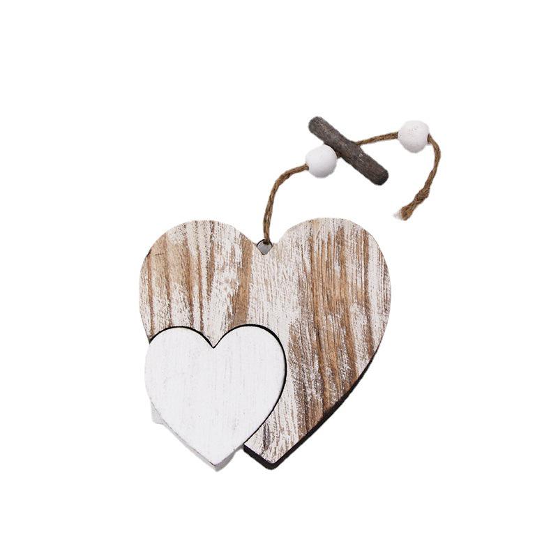 Vintage Wooden Heart Crosses: Retro Home Decor & Wedding DIY