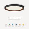 Walnut Wabi-Sabi Ceiling Lamp: Eye-Friendly Full Spectrum Lighting for Living Room, Bedroom, or Study.