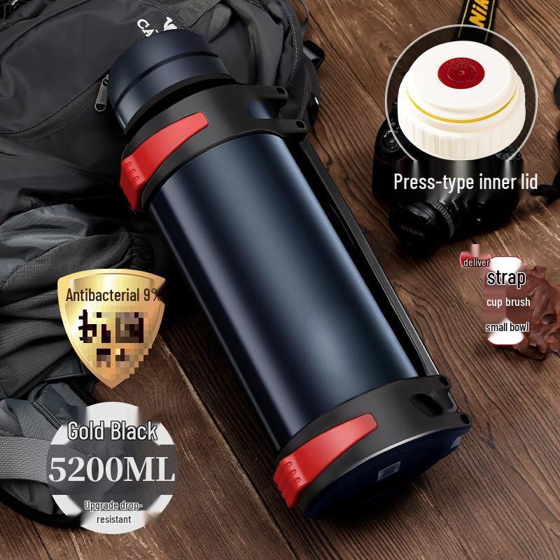 Large Capacity Portable Stainless Steel Thermos Cup for Outdoor or Car Travel
