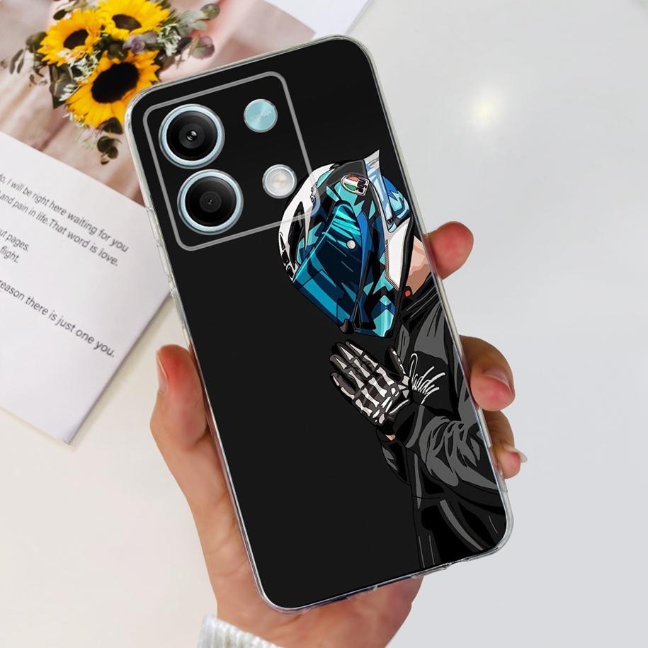 For Xiaomi Redmi Note 13 2024 Case Fashion Flower Soft Phone Case For Xiaomi Redmi Note 13 5G Soft Fundas Bumper Note13 4G Coque