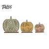 Autumn Theme Party Supplies 3Pcs Fall Wooden Pumpkin Tabletop Decor, Layered Cutout Maple Leaf Entryway Decorative Piece Figurine, Harvest