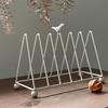 Practical Retro Kitchen Dish Organizer Layered Decorative Metal Dish Rack Bird Design Rust-Resistant Dish Holder Kitchen