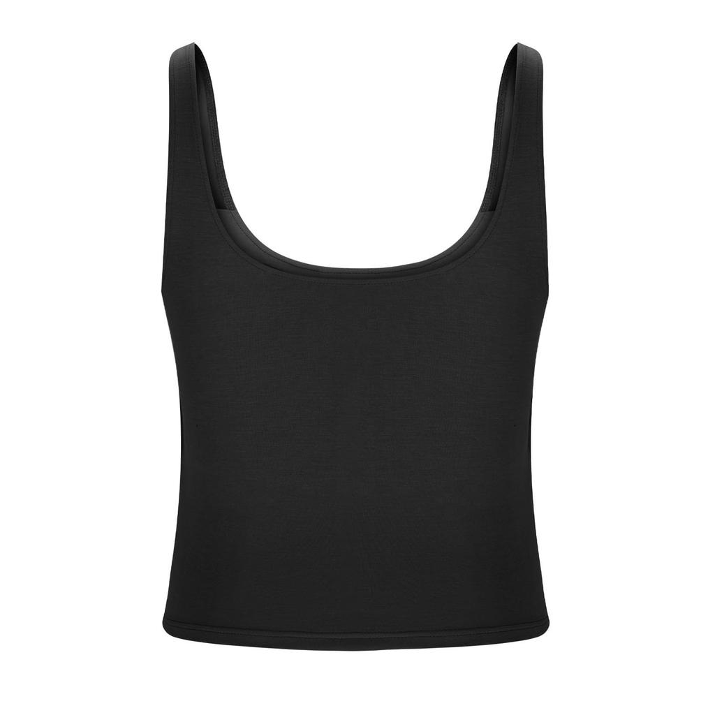 Ladies Vest Tops with Built in Bra Top Double Lined Tank Top Womens Vest Tops Tank Tops Women UK Style for Everyday Wear