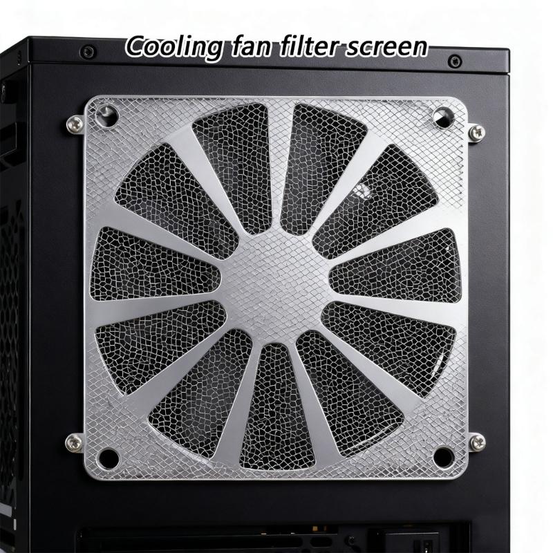 Desktop Computer Case Fan Dust Cover Heat Dissipation Protective Guard Easy Maintenance Cooling Fan Accessories