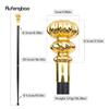 Golden Luxury Flower Line Handle Fashion Cosplay Walking Stick  Party Decorative Cane Elegant Crosier Knob Walking Stick 93cm