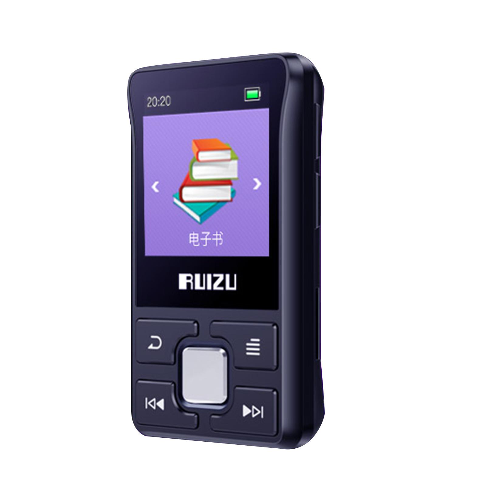 

RUIZU X55 BT MP3 Портативный музыкальный видеоплеер Мини музыкальный плеер 1,5-дюймовый экран с динамиком FM