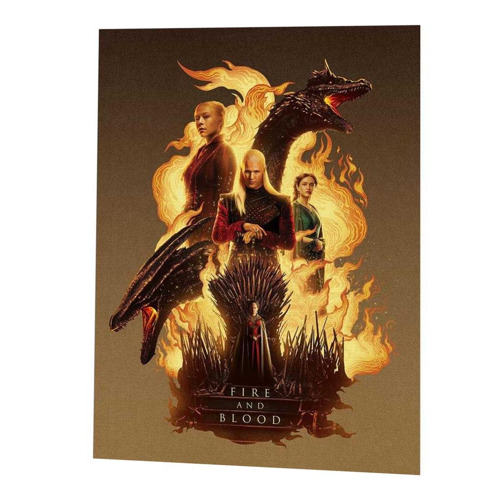 House Of The Dragon Fire And Blood Canvas Print