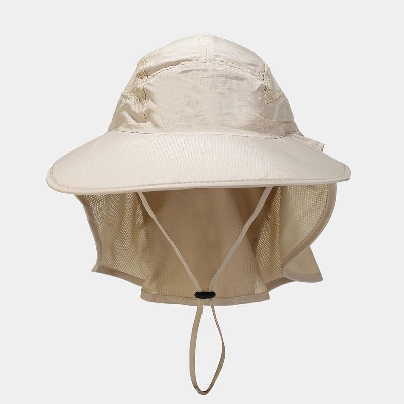 Summer Sun Protection Fisherman Hat Men and Women with Extended Hat Curtain Outdoor Sunshade Anti-ultraviolet Sun Hat Mountaineering Fishing Hat