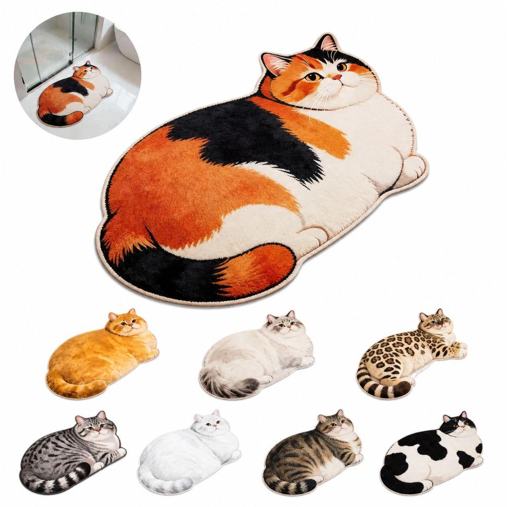 36*60cm Bathroom Carpet Ragdoll/Cow Cat Bedroom Door Small Rug Floor Mat Living Room Tea