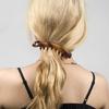 5 Stück Modische Bananen-Haarspangen Haarschmuck Starker Halt Design Für Verschiedene Haartypen Leopardenmuster Kunststoff-Haarspange