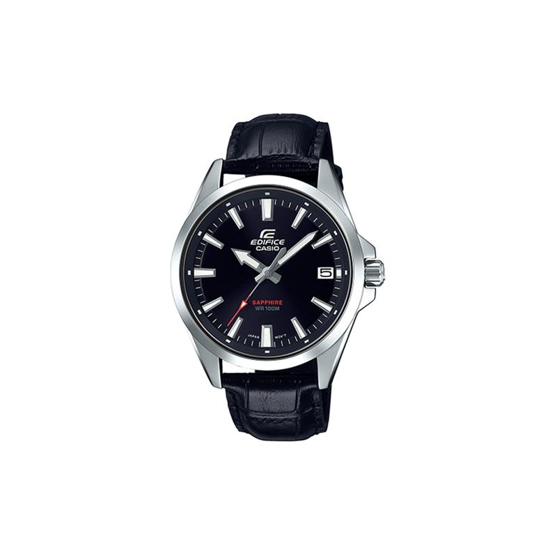 

Casio EDIFICE Sapphire Mirror Waterproof Quartz Movement Leather Strap Japanese and Korean Watch Men s Watch Black Dial EFB-107L-1AVUPR чёрный