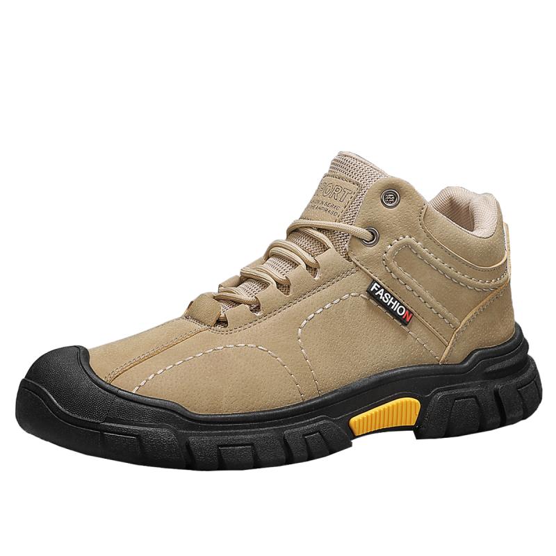 Men's Shoes Four Seasons Non-slip Wear-resistant High-top Hiking Shoes Fashion British Casual Shoes Outdoor Tooling Shoes