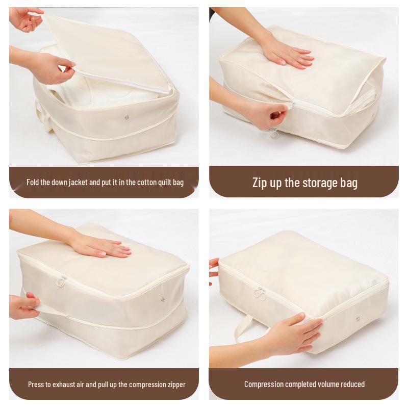 Expandable Double-Layer Waterproof Garment Bag for Travel and Home Storage